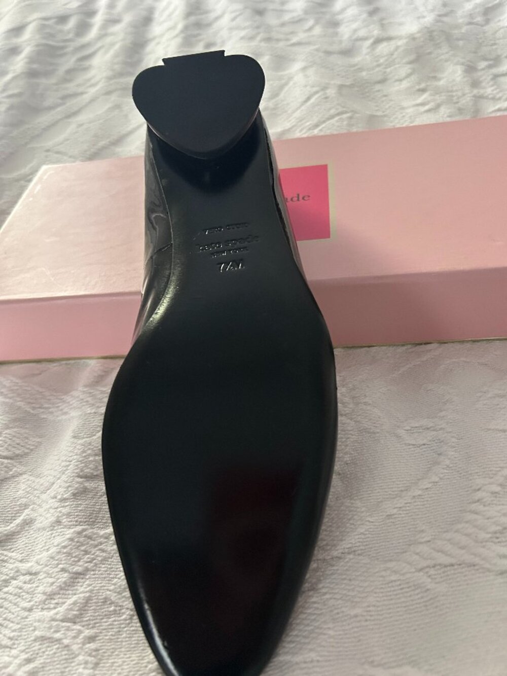 Kate Spade Black Patent, Fallyn Ballet Flats, Size 7.5